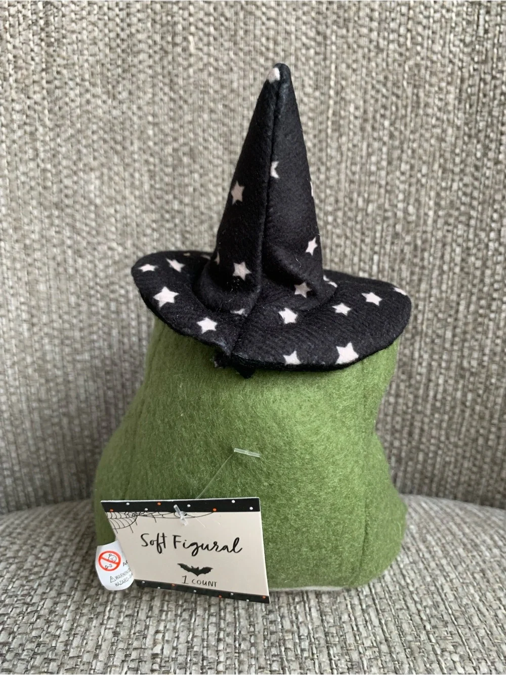 Green Frog Wizard Soft Plush Halloween NWT Seasonal Decor